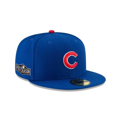 Sapca New Era Chicago Cubs MLB Postseason Side Patch 59FIFTY Fitted - Albastri